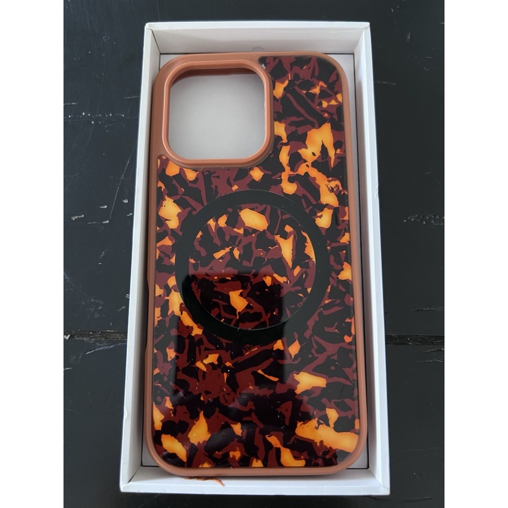 Phone Case Compatible w/ iPhone 17e, 16e, 15, 14, 13 MagSafe, Tortoise Shell
